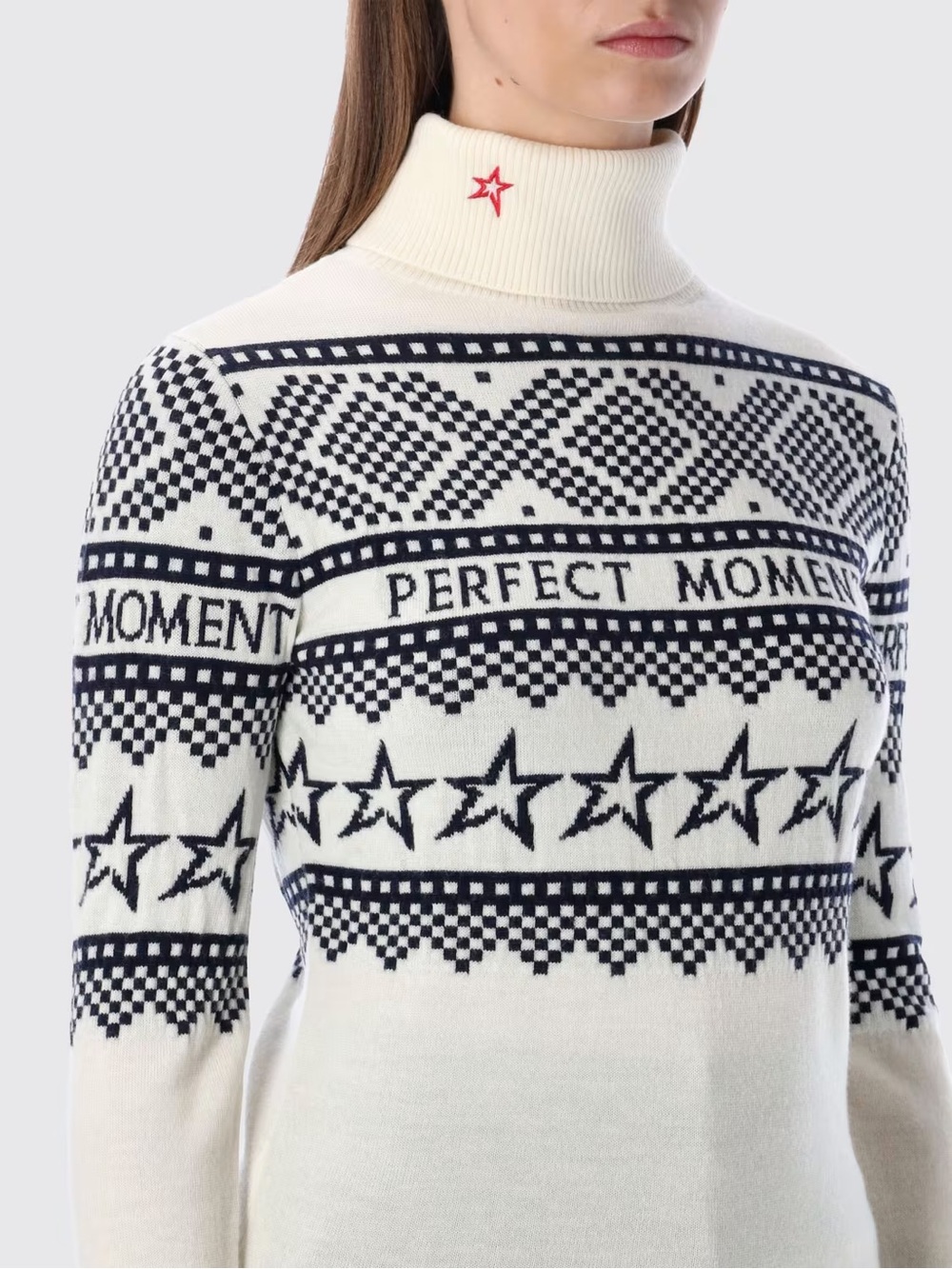 Perfect Moment holiday roll turtleneck ski sweater